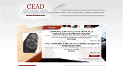 Desktop Screenshot of ceadcursos.com.br