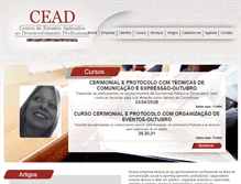 Tablet Screenshot of ceadcursos.com.br